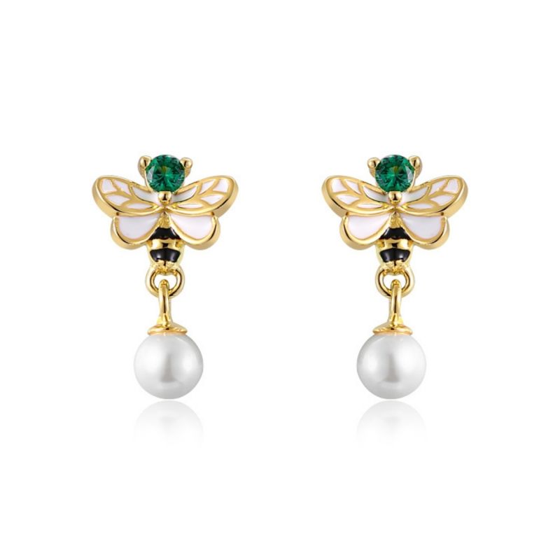 Bumblebee Pearl Earrings image