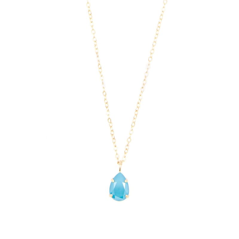 Azure Blue Drop Necklace image