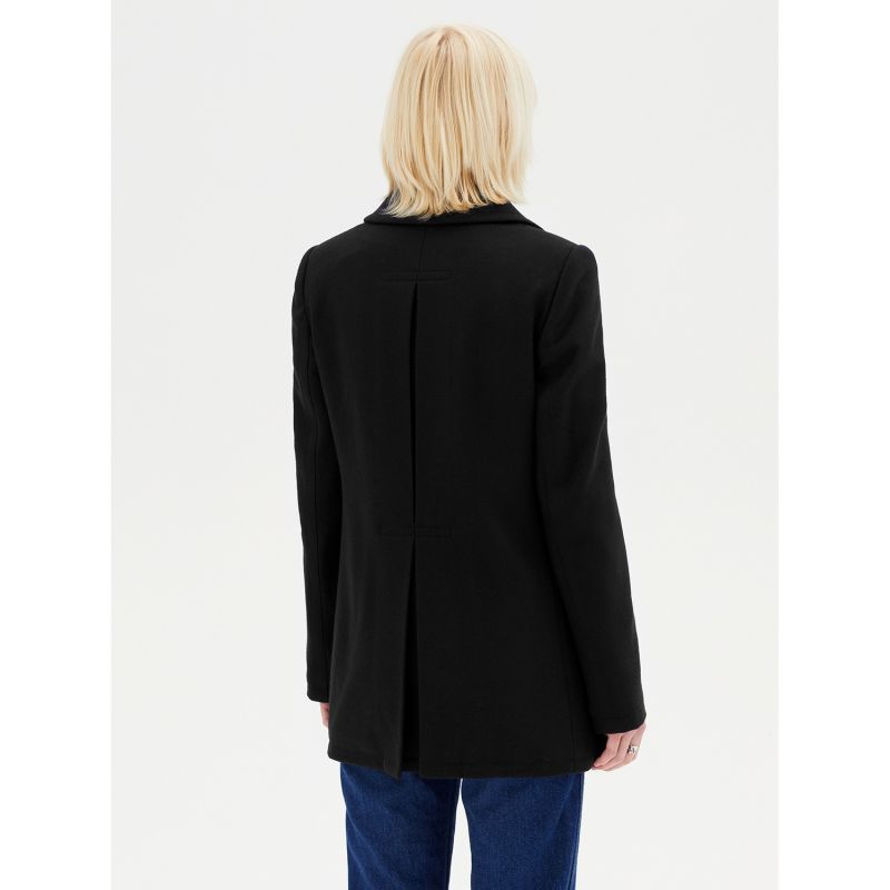 Women's Black Pea Coat image