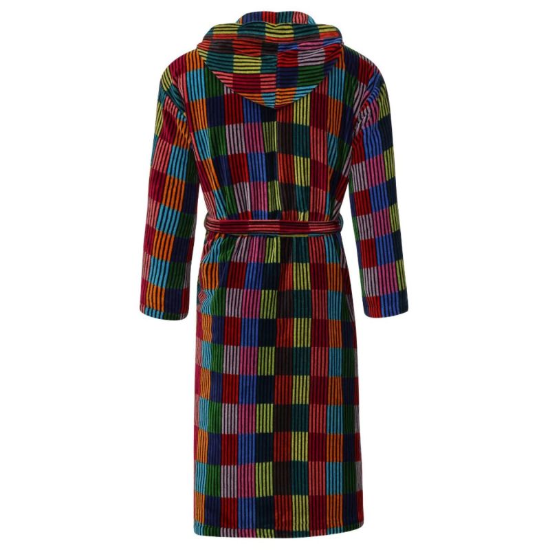 Women's Hooded Dressing Gown Patchwork image