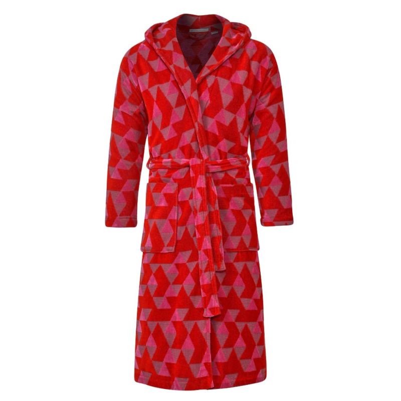 Women's Hooded Dressing Gown - Pink Diamond image