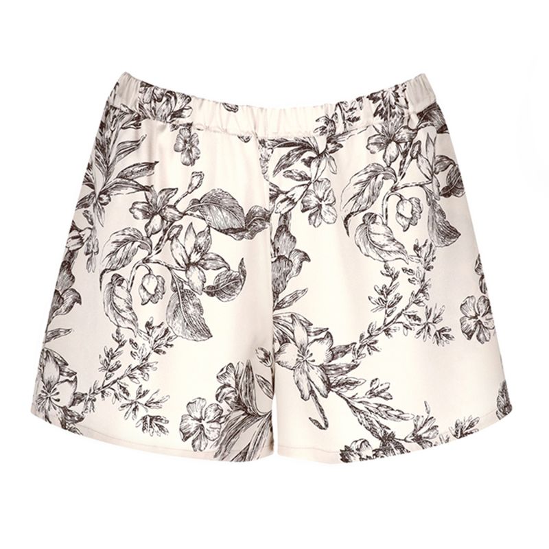 Women's Silk Shorts 'Persephone' In Floral Print image