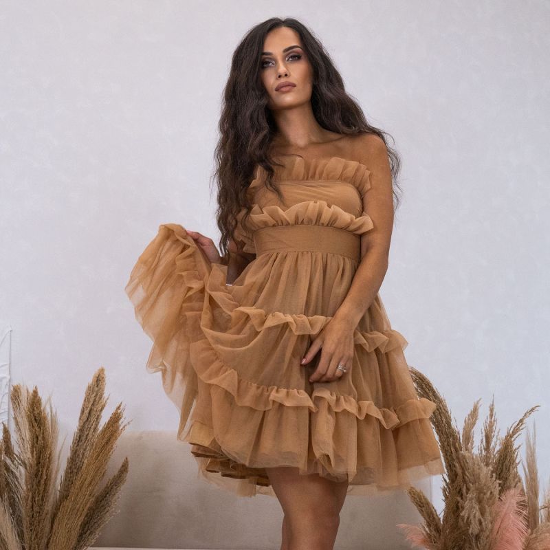 Womens Tulle Frill Dress image