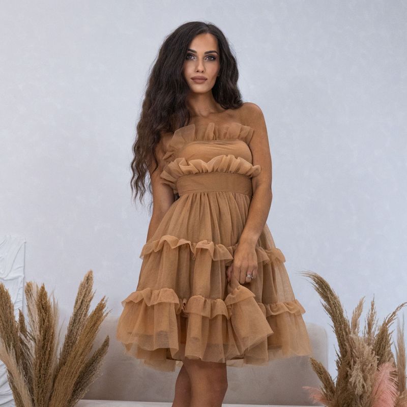Womens Tulle Frill Dress image