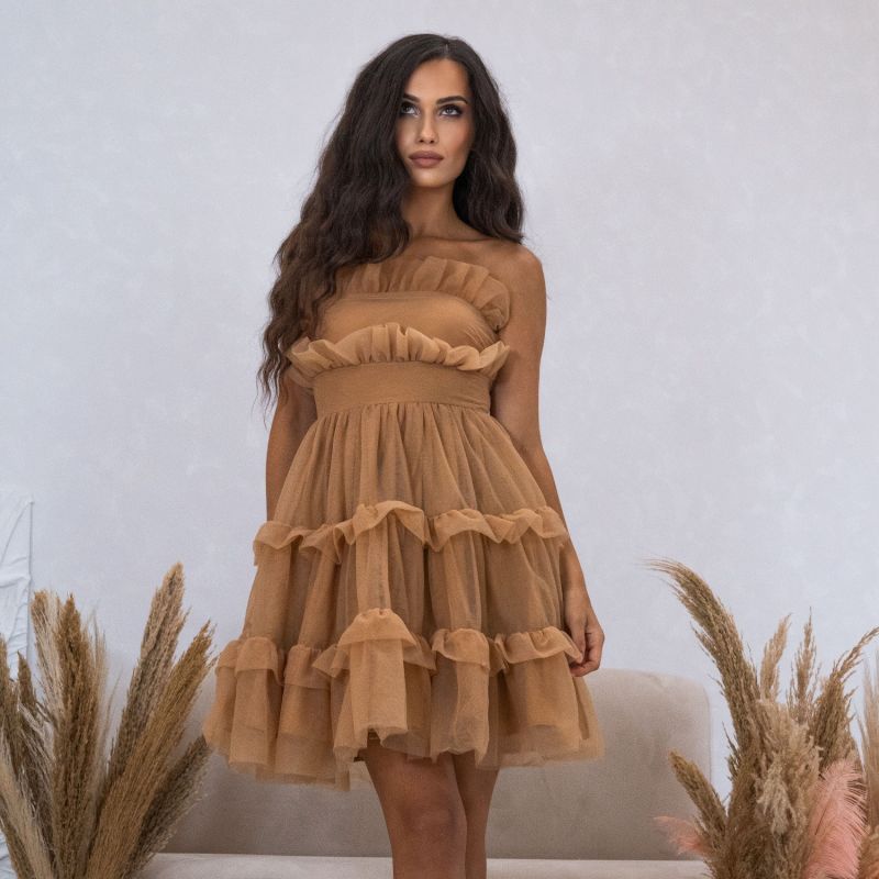 Womens Tulle Frill Dress image