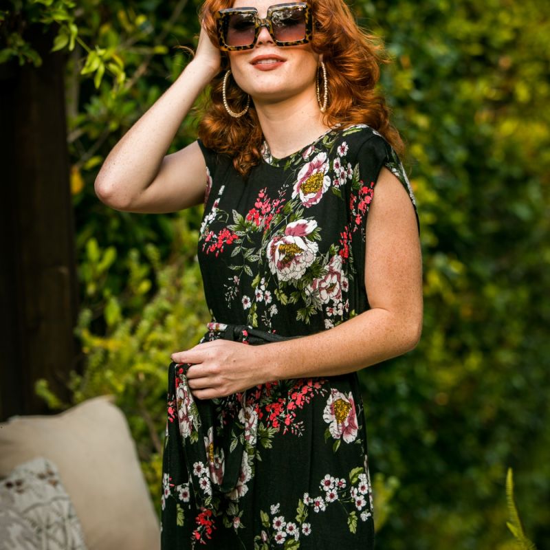 Holly Floral Tunic With Tie image