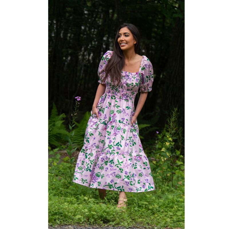 Pink Garden Midi Dress image