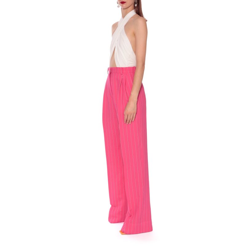 Gwen Hot Pink Hight Waist Wide Trousers image