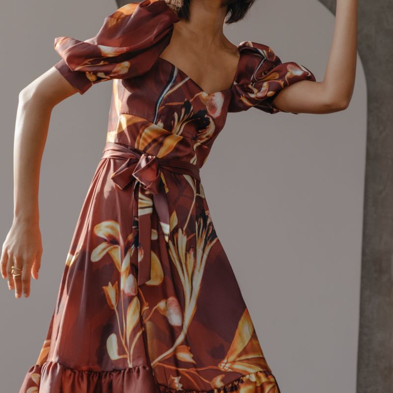 Naima Narrative Midi Floral Dress image