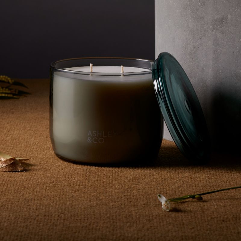 Waxed Perfume XL Two Wick Candle | Blossom & Gilt image