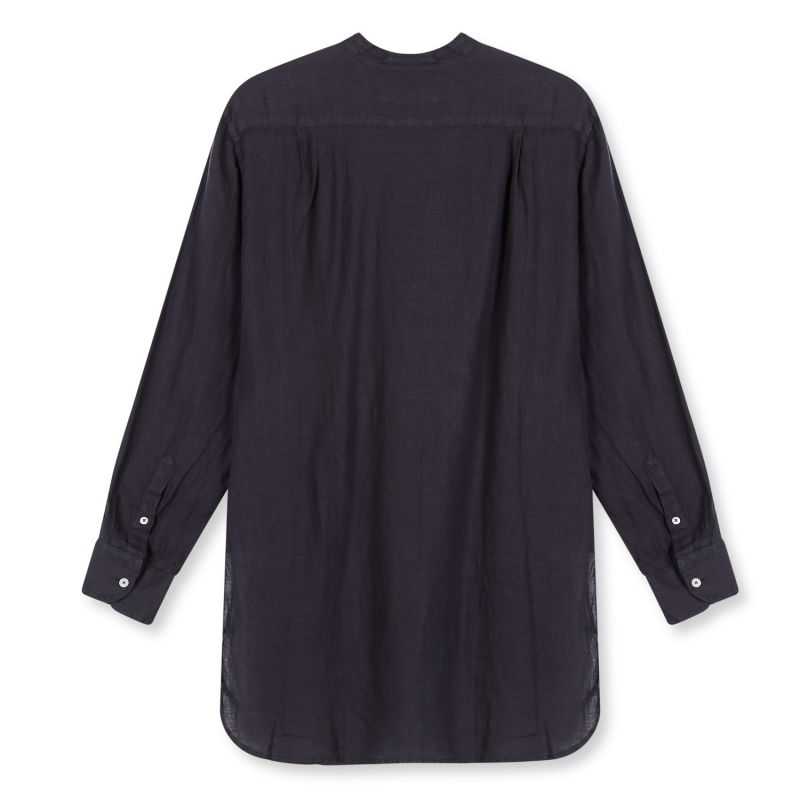 Women's Linen Tunic Shirt - Charcoal image