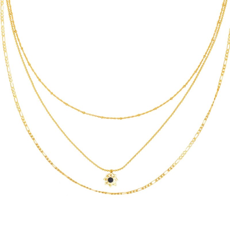 Triple Gold-Plated Rhapsody Necklace image