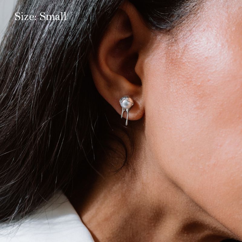 Melting pearl earrings Clearance