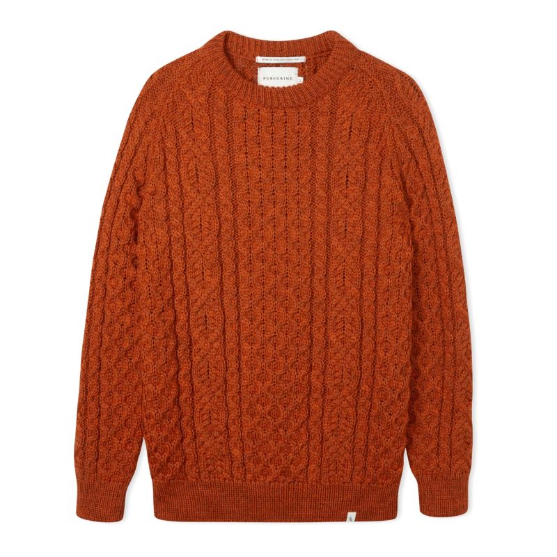 Hudson Aran Jumper - Yellow & Orange image