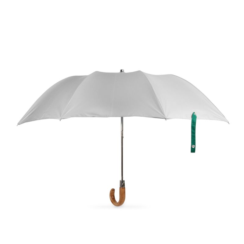 British Folding Umbrella Light Grey/Green image