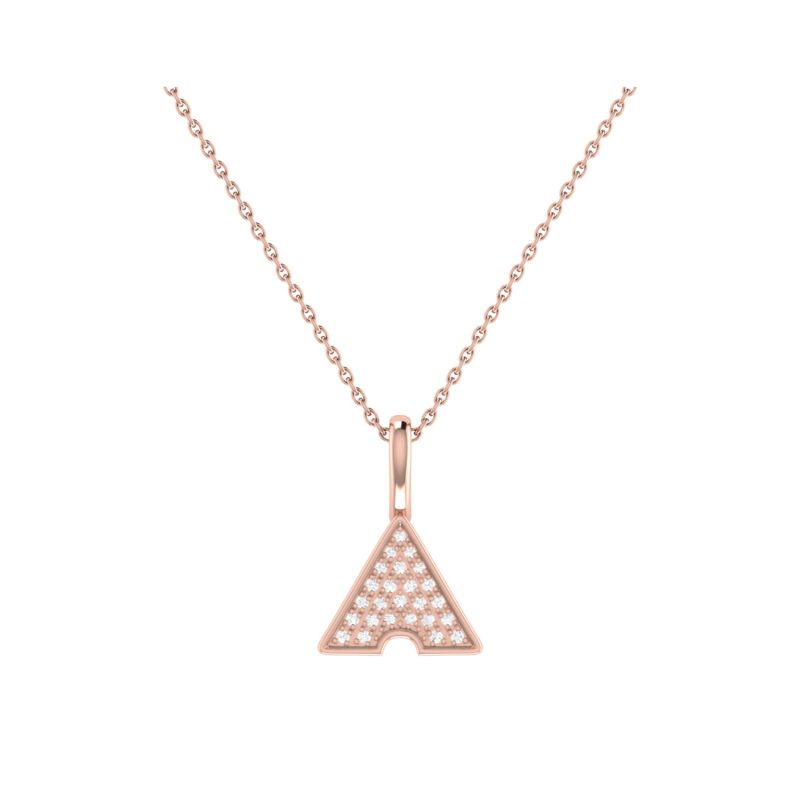 Skyscraper Pendant In 14 Kt Rose Gold Vermeil On Sterling Silver image