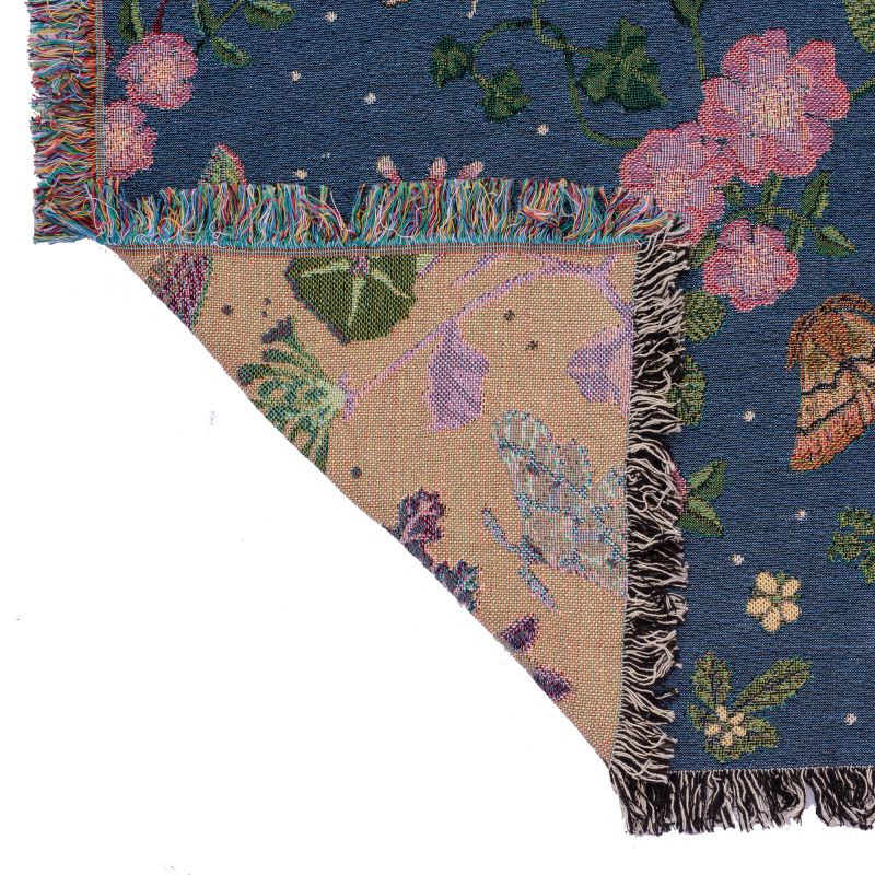 Night Garden Mini Woven Cotton Blanket image