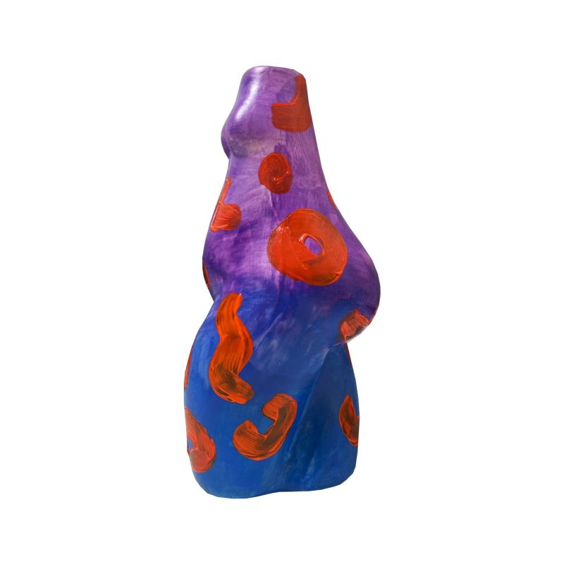 Purple Ombre Leopard Booty Vase image