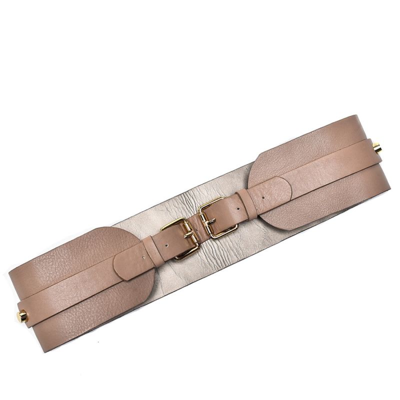 Leather Waist Belt- Neutrals image