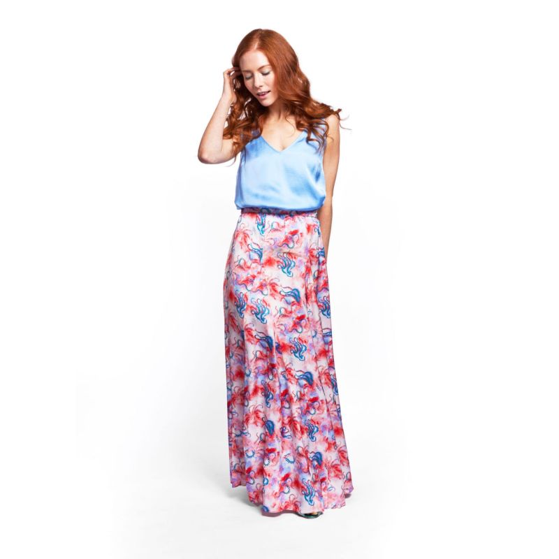 Franklin Mxi Skirt Pink Octopus image