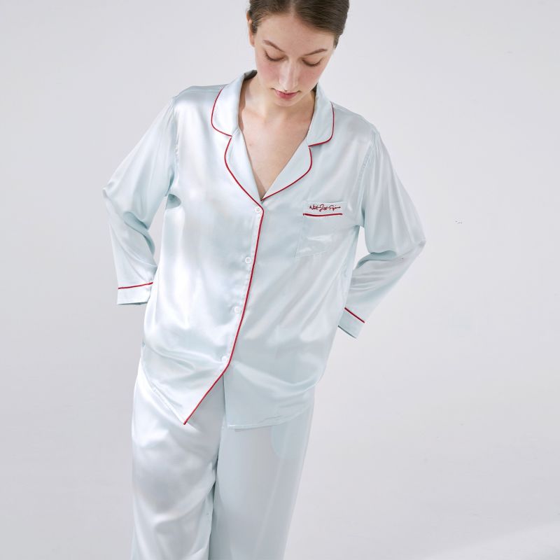 Not Just Pajama | Love Embroidery Midsummer Afternoon Long Pajama Set image