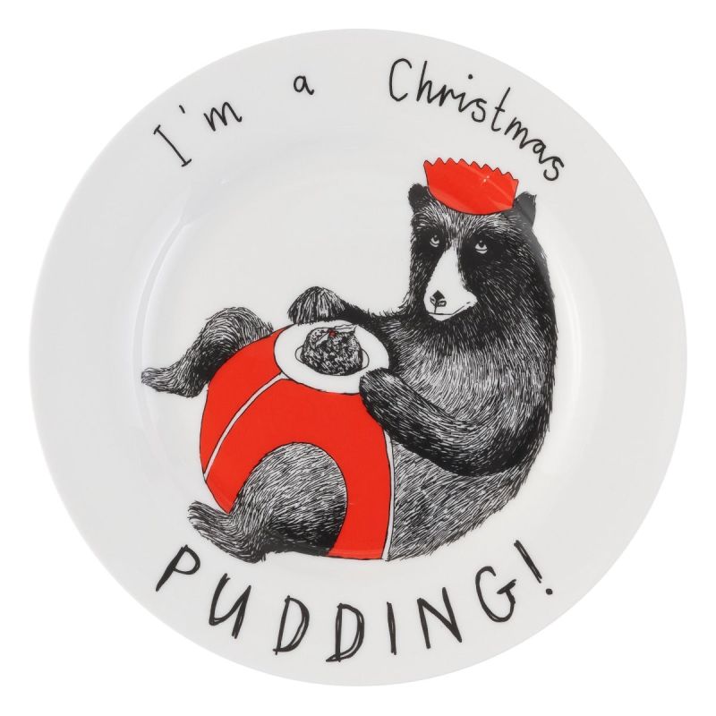 'I'm A Christmas Pudding' Side Plate image