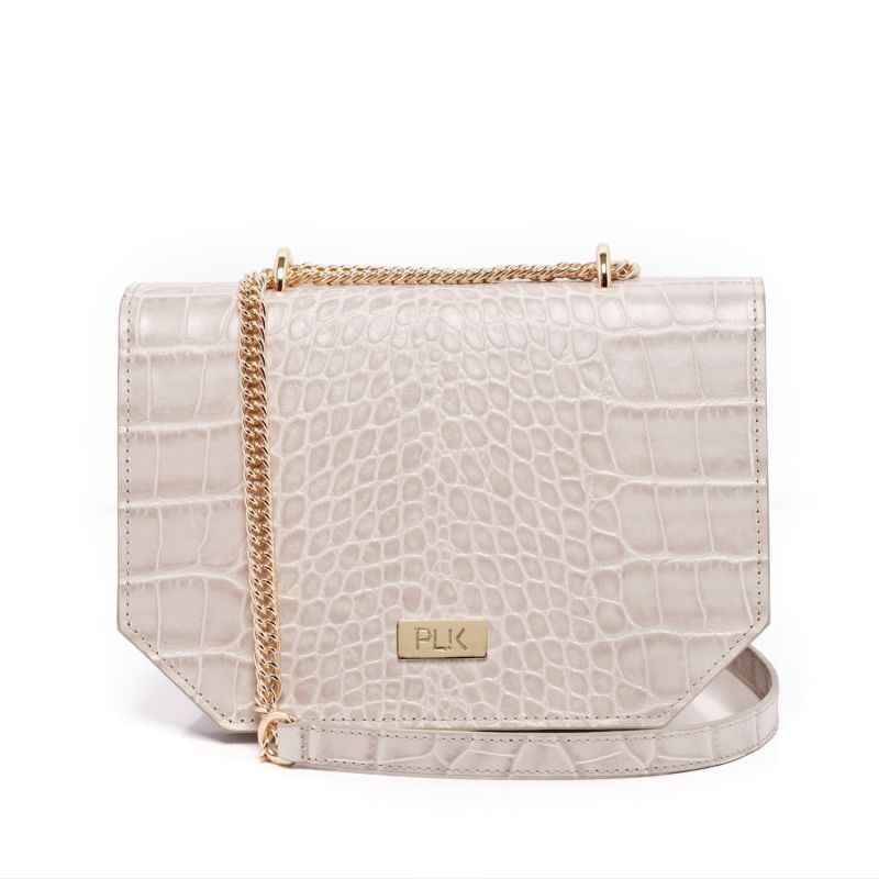 Lola Crossbody Bag Ivory Croc image