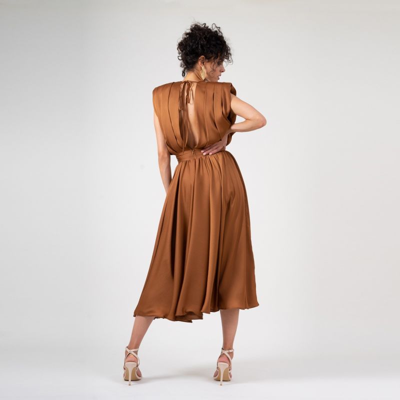 Bronze Midi Dress BLUZAT Wolf & Badger