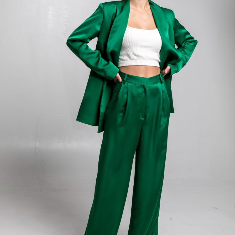 The Suit Pants In Emerald Green image