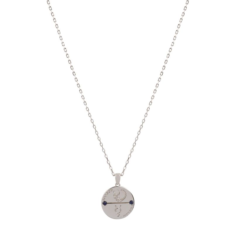 Virgo Zodiac Necklace - Silver image