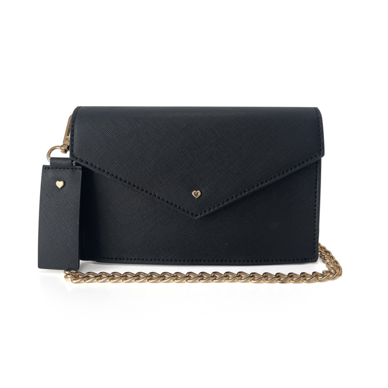 Ever Envelope Crossbody Bag Black JLR London Wolf & Badger