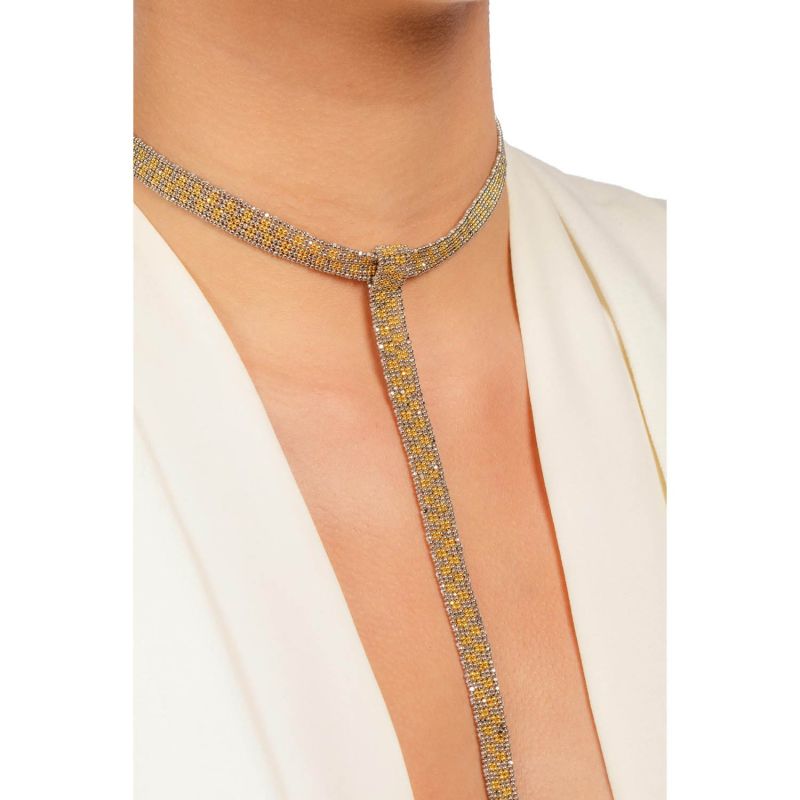 Bowtie Choker - Gold, Platinum image