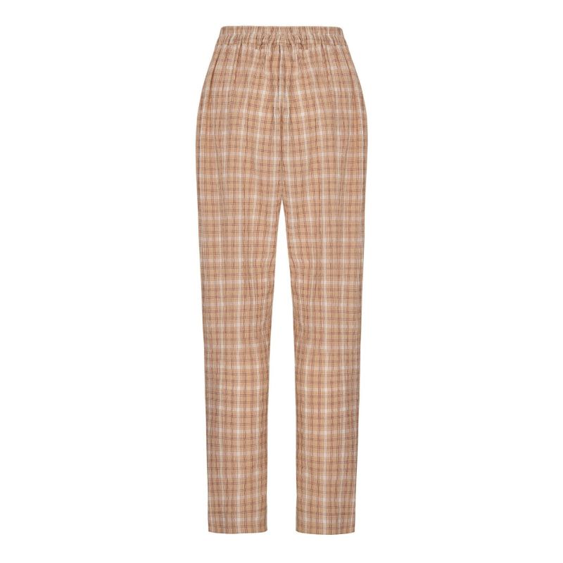 Multicolour Tapered Fit Plaid Pants image