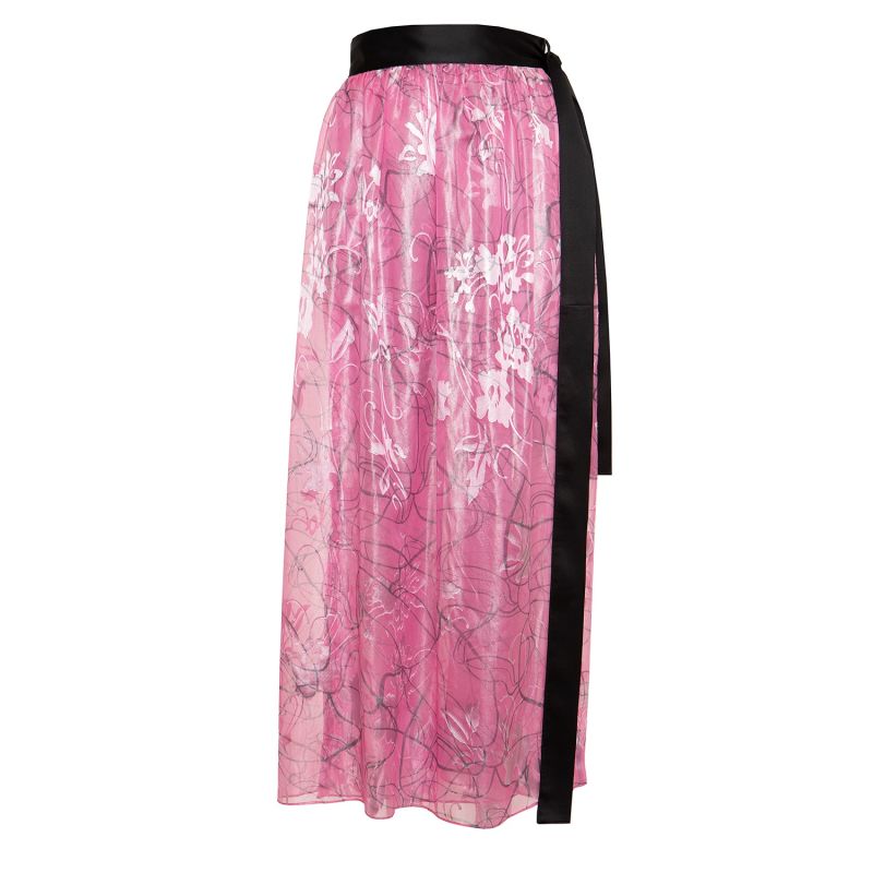 Avery Silk Wrap-Skirt image