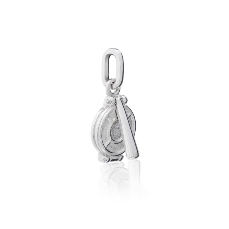 Exquisitely Detailed Tortillero Charm Handmade In Sterling Silver image