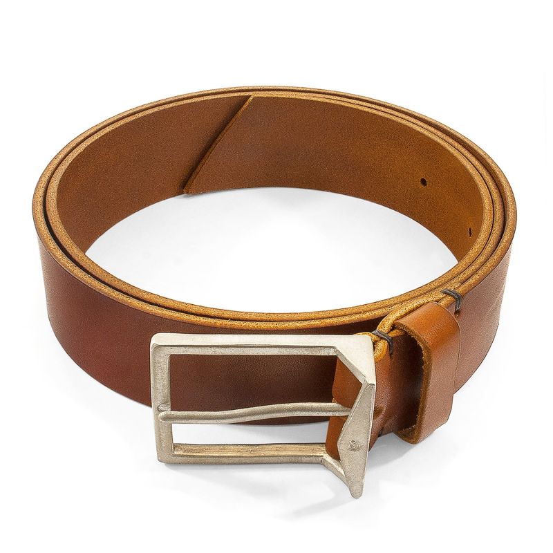 Tan Brown Original Warwick Leather & Nickel Belt image