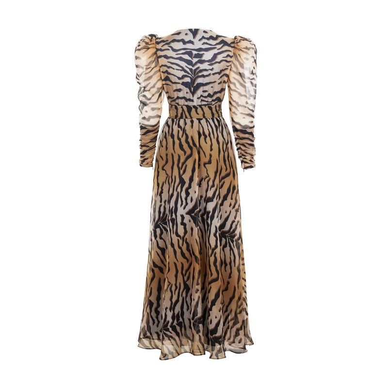 Tiger Print Long Dress image