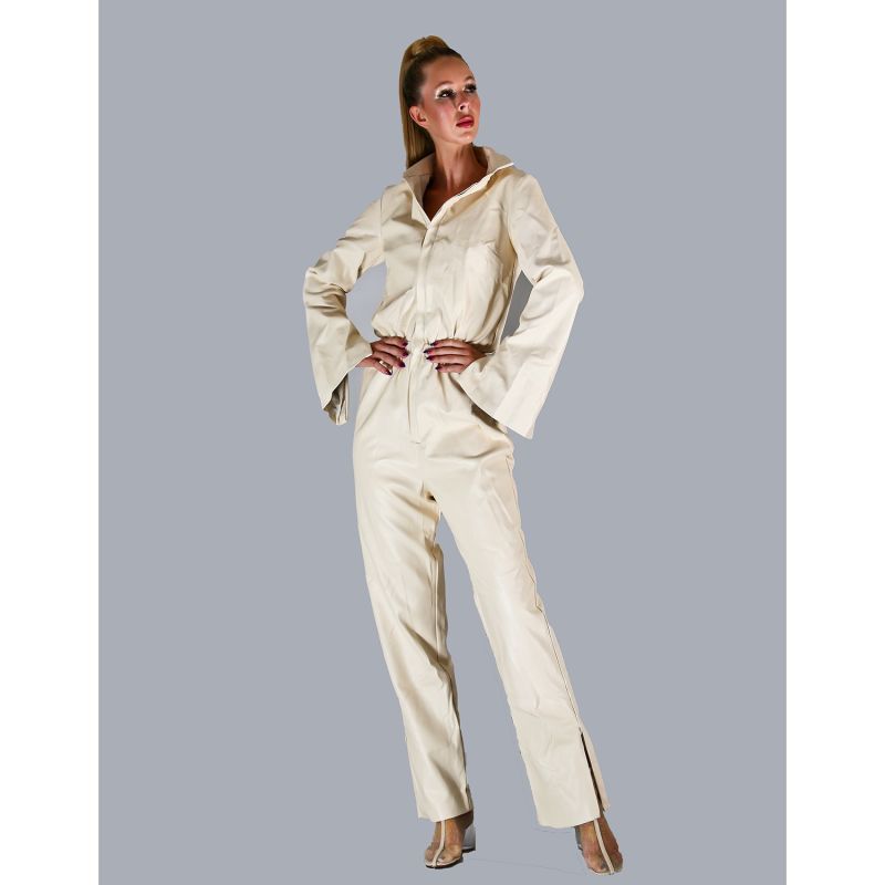 Vegan Leather Stockholm Jumpsuit - Ivory image