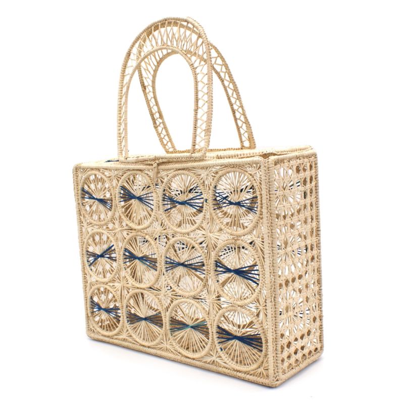 Cage Toquilla Straw Canasta Handbag image