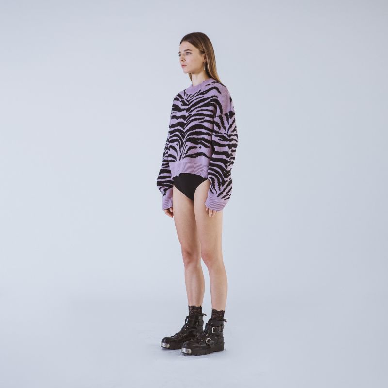 Marianne Lilac Short Sweater image