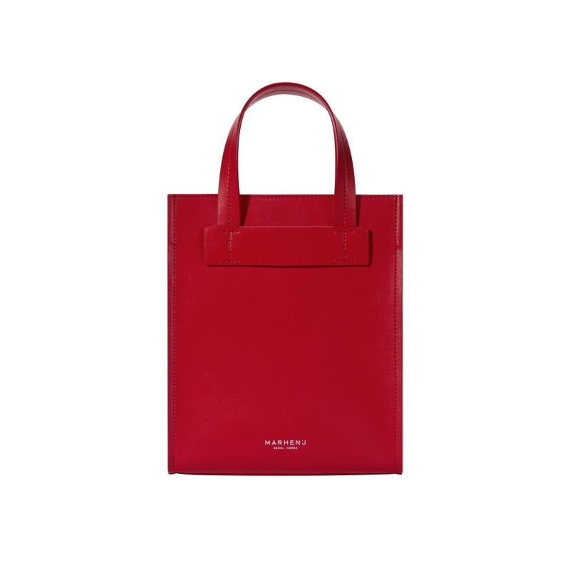 Marhen.J Apple Leather Shoulder Bag - Hey - Mela Red image