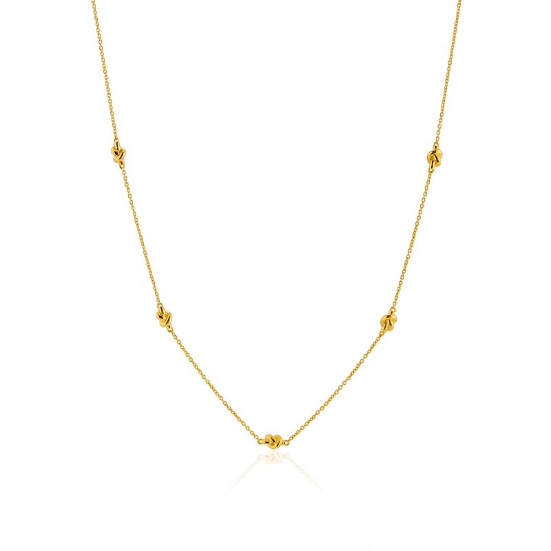 St Ives Gold Vermeil Knot Necklace image