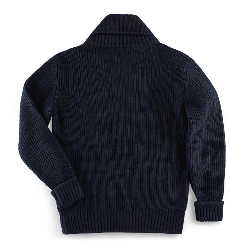 &Sons Port Shawl Collar Jumper Navy &SONS Trading Co Wolf & Badger