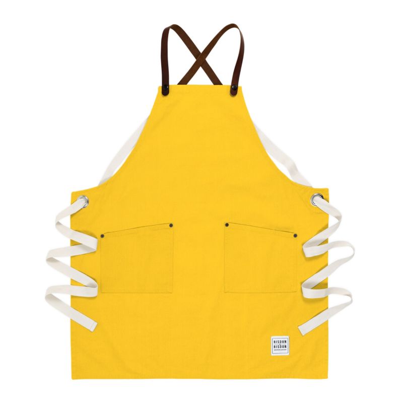 Studio Cross Back Apron - Yellow image