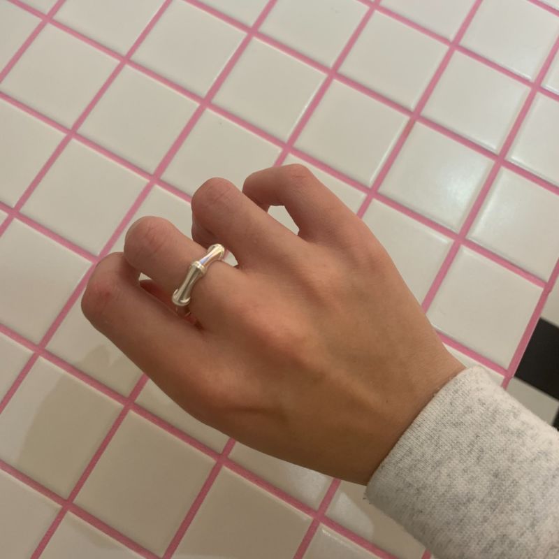 Sterling silver bamboo ring sale