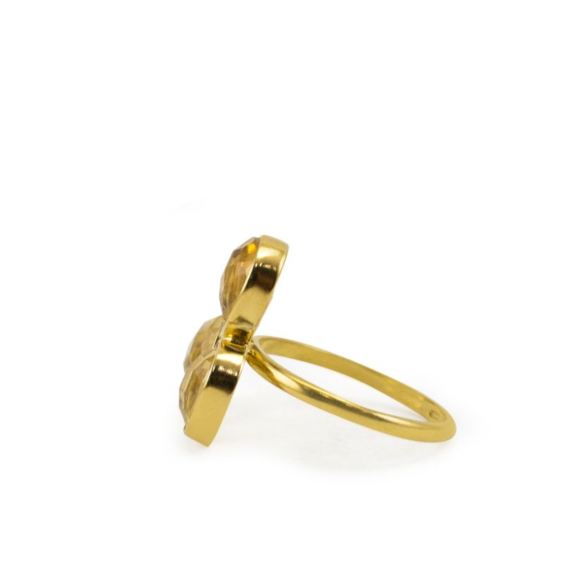 Capri Citrine Gold Ring image