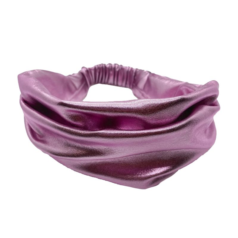 Metallic Pink Vegan Leather Headband image