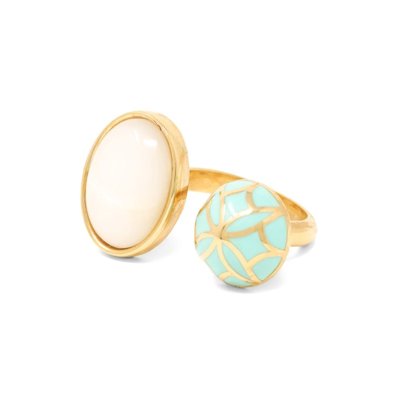 Signature Sphere Turquoise Resin Ring image