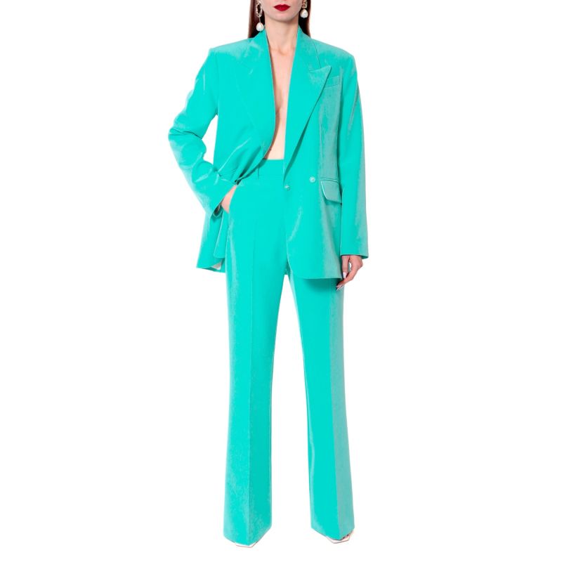 Kyle Mexicali Turquoise Trousers - Long image