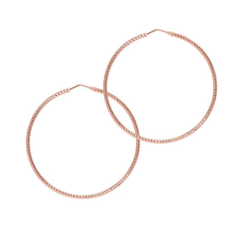 Sparkly Hoops Large - Rosegold image